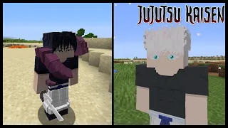 NEW CURSE TECHNIQUES & DOMAIN EXPANSION GOJO'S SIX EYES & MORE!  Minecraft Jujutsu Kaisen Mod Review