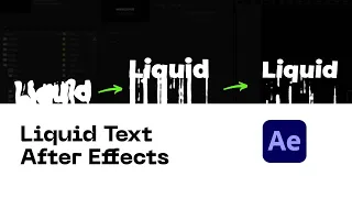 Liquid Text Animation in After Effects - No Plugins