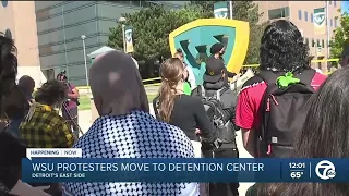 WSU protesters move to Detention Center