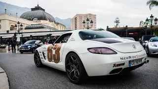 Mercedes SLS AMG with Akrapovic Exhaust in Monaco | REVS + Accelerations! Top Marques 2015