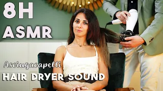HAIR DRYER SOUND | 8 Hours Visual ASMR | Lullaby to Relax and Sleep