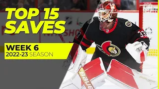 Топ-15 сэйвов 6-й недели сезона 2022-23 / Top Saves from Week 6 | 2022-23 NHL Season