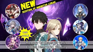 E6 Dan Heng & E1 Yanqing Hunt Carries - Honkai Star Rail Memory Of Chaos v1.5.1 Stage 10