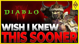 Diablo 4 How To Beginner Guide | TIPS & TRICKS I Wish I Knew Sooner