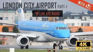 Rush Hour at London City Airport with Live ATC - Part 1