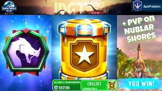 Opening September Alliance Championship Reward + PVP on Nublar Shores 🏅 Jurassic World Alive