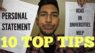 How to Write a PERSONAL STATEMENT for Top UK UNIVERSITIES