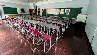 Exploring This Abandoned Catholic High School That Closed In 2018-Library Still Full Of Books!!!!