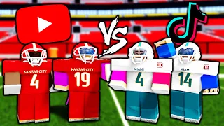 YOUTUBERS vs TIKTOKERS in Football Fusion 2!