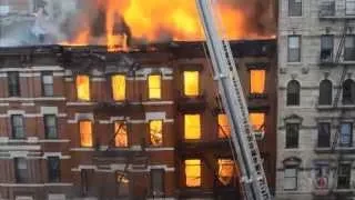 HD Video of Fire and Major building collapse 2nd Ave & 7th Street NYC - March 26, 2015