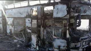 Пожар в автобусе в Казахстане: 52 погибших