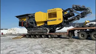 Заезд на трал дробилки Atlas Copco Powercrusher PC6 (57 тонн).