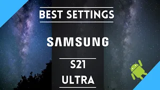 What settings for pro mode on the s21 ultra star photography?