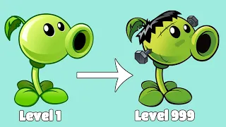 Plants Vs Zombies 2 Peashooter Level 999 vs All Zombies