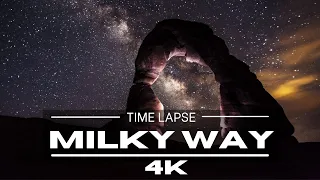 Milky Way Time Lapse -  Cinematic Night Sky Milky Way Timelapse | Astrophotography | Star Trails 4K