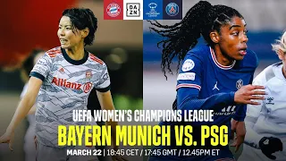 Bayern Munich vs. PSG | Quarts De Finale Aller De L'UEFA Women's Champions League