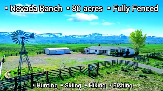 Nevada Ranches For Sale | $675k | 80+ acres | Creeks | Multiple Out-Buildings | Nevada Real Estate