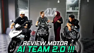 REVIEV MOTOR AI TEAM 2.0 !!! STICKER DI MOTOR SYAHMIE MELAMBANGKAN EX PARTNER !!!