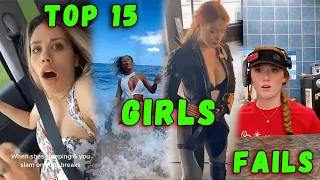 #7 TOP 15 Girls Fails of Month - Funny Videos Of Year - Tik Tok Compilation - Fail Compilation