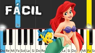 LA SIRENITA - PARTE DE ÉL - PIANO TUTORIAL - PIANO FÁCIL CON NOTAS