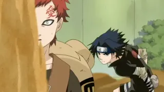 Naruto - Sasuke vs Gaara, Sasuke gave Gaara a heart attack