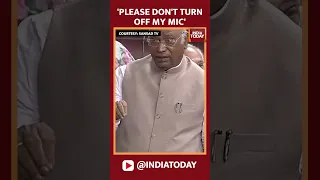 'Please Don't Turn Off My Mic': Kharge Requests VP Dhankhar #parliamentmonsoonsession2023