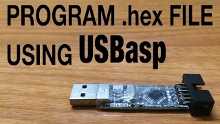 Tutorial:How to burn/program a hex file to a AVR microcontroller using AVR Studio,USBasp,Burn-O-Mat