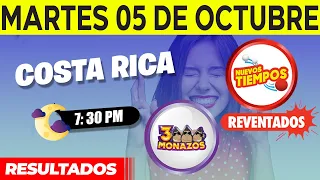 Sorteo 7:30PM Nuevos Tiempos y 3 Monazos del Martes 5 de octubre del 2021