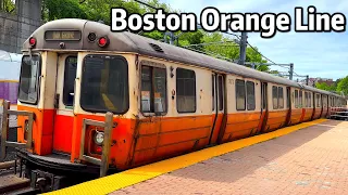 ⁴ᴷ⁶⁰ Exploring Boston's Orange Line - Featuring both Old and New Trains