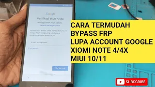 bypass  frp lupa akun google xiomi note 4/4x Mido tanpa komputer