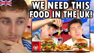 Brit Reacting to Brits try Wendy's for the first time!!