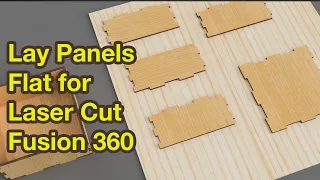 Arrange Panels Flat for Laser Cutting in Fusion 360 without Arrange Tool