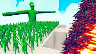 100x ZOMBIE + 1x GIANT vs 1x EVERY GOD - Totally Accurate Battle Simulator TABS