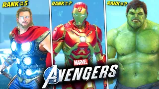 All Marvel's Avengers Heroes RANKED from Worst to Best