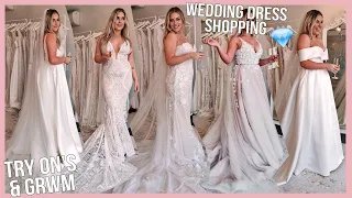 trying on WEDDING DRESSES! 💍 I felt like a princess! 👸🏼 [Paperswan Bride]