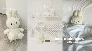 Miffy Desk Makeover ft.Temu🎧☁️