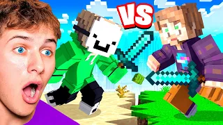 MrBeast vs DREAM Minecraft BATTLE! (full fight)