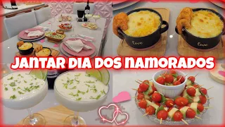 JANTAR DIA DOS NAMORADOS ❤️| FIZ ENTRADA, PRATO PRINCIPAL E SOBREMESA GASTANDO POUCO ❤️✨