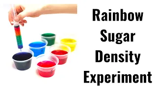 Rainbow Sugar Layered Density Experiment