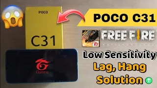 Poco C3,C31 Free Fire Lag Problem Fix || Poco c31 free fire lag problem solution || Poco C3 Freeze