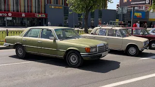 4. Выставка ретро авто. Mercedes w116.