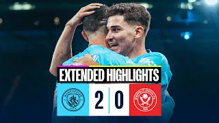 EXTENDED HIGHLIGHTS | Man City 2-0 Sheffield United | Rodri & Alvarez score in last game of 2023!