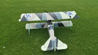 Finnish Fokker DVll takes to the air.