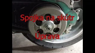 Úprava spojky na skútr