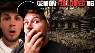 (VERY SCARY) DEMON FOLLOWED US TO THE HAUNTED CABIN IN THE SCREAMING FOREST