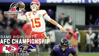 Kansas City Chiefs vs. Baltimore Ravens Game Highlights | 2023 AFC Championship