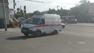 Ambulance Responding with Wail Siren