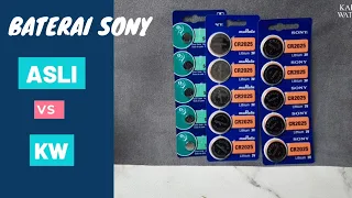 Perbedaan Baterai Jam Tangan Sony Asli dan KW / Palsu & Murata