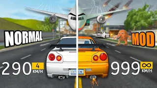 Extreme Car Driving Simulator || MOD ON VS MOD OFF 🤯