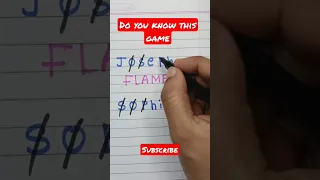flames game🔥🔥 | flames game how to play #shorts #flames #shortvideo